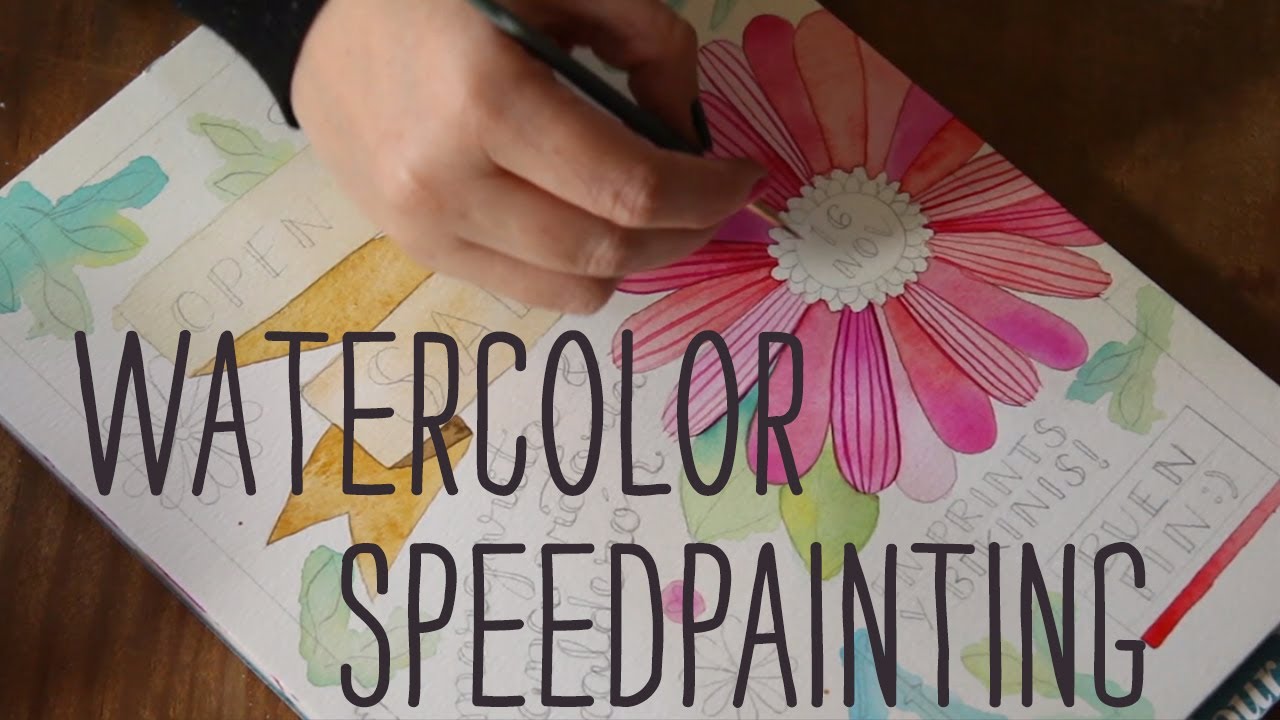 Watercolor Speedpainting (Open Studio Sale)