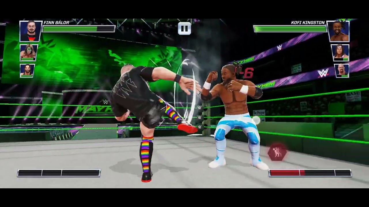 WWE Mayhem 1Vs1 Seth Rollins Vs John Cena || Wwe Mayhem Gameplay..