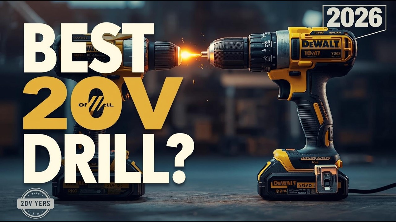 Best 20V Cordless Drill 2026 – Top Picks for Power, Price & Performance