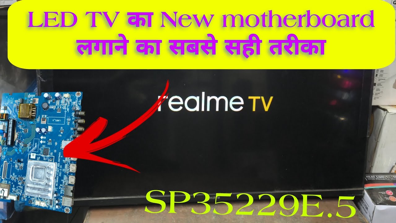 32 Inch LED TV Motherboard Replacement | Step-by-Step Repair How to Replace ✅  लगाने का सही तरीका 