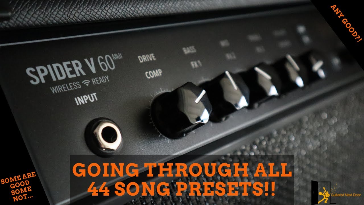 Watch Before Buying Line6 Spider V 60 Mkii! All 44 Song Presets
