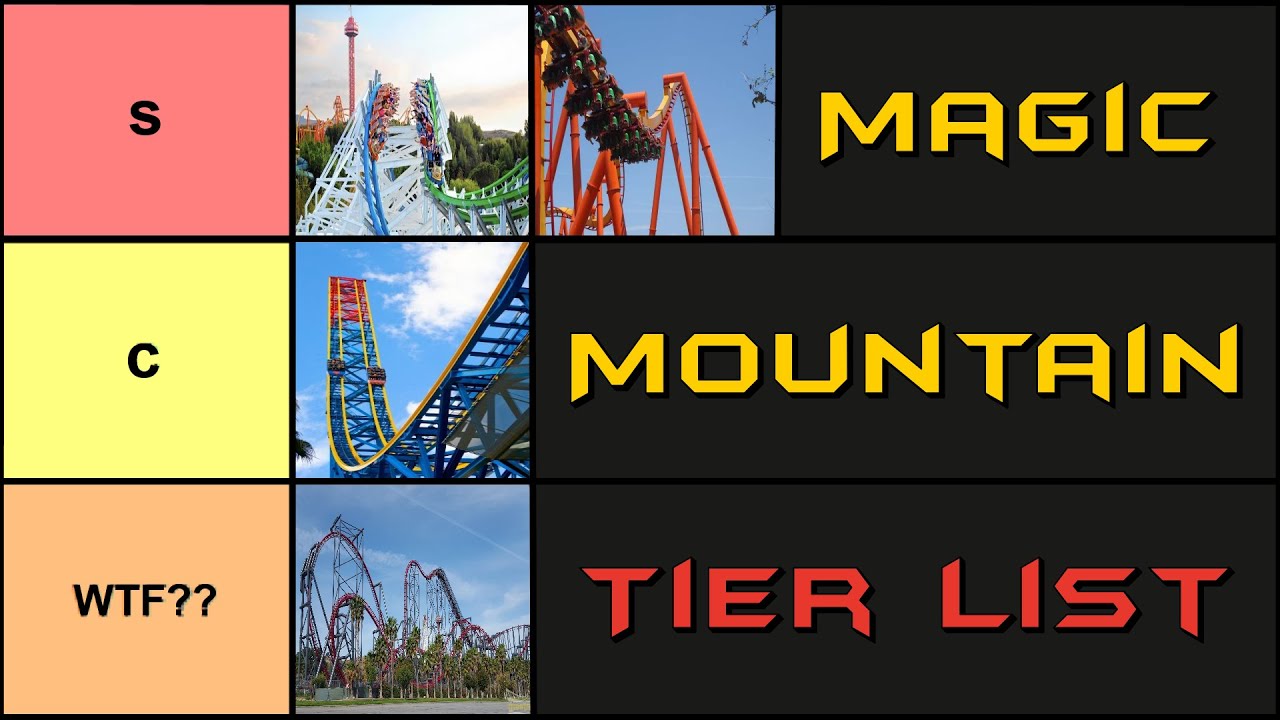 Magic Mountain Rollercoaster Tier List