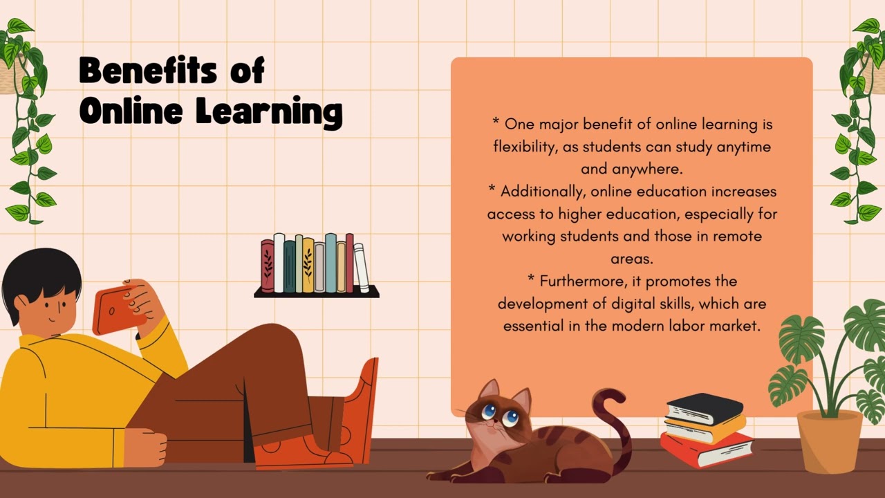 Talking about the benefits and challenges of online learning.