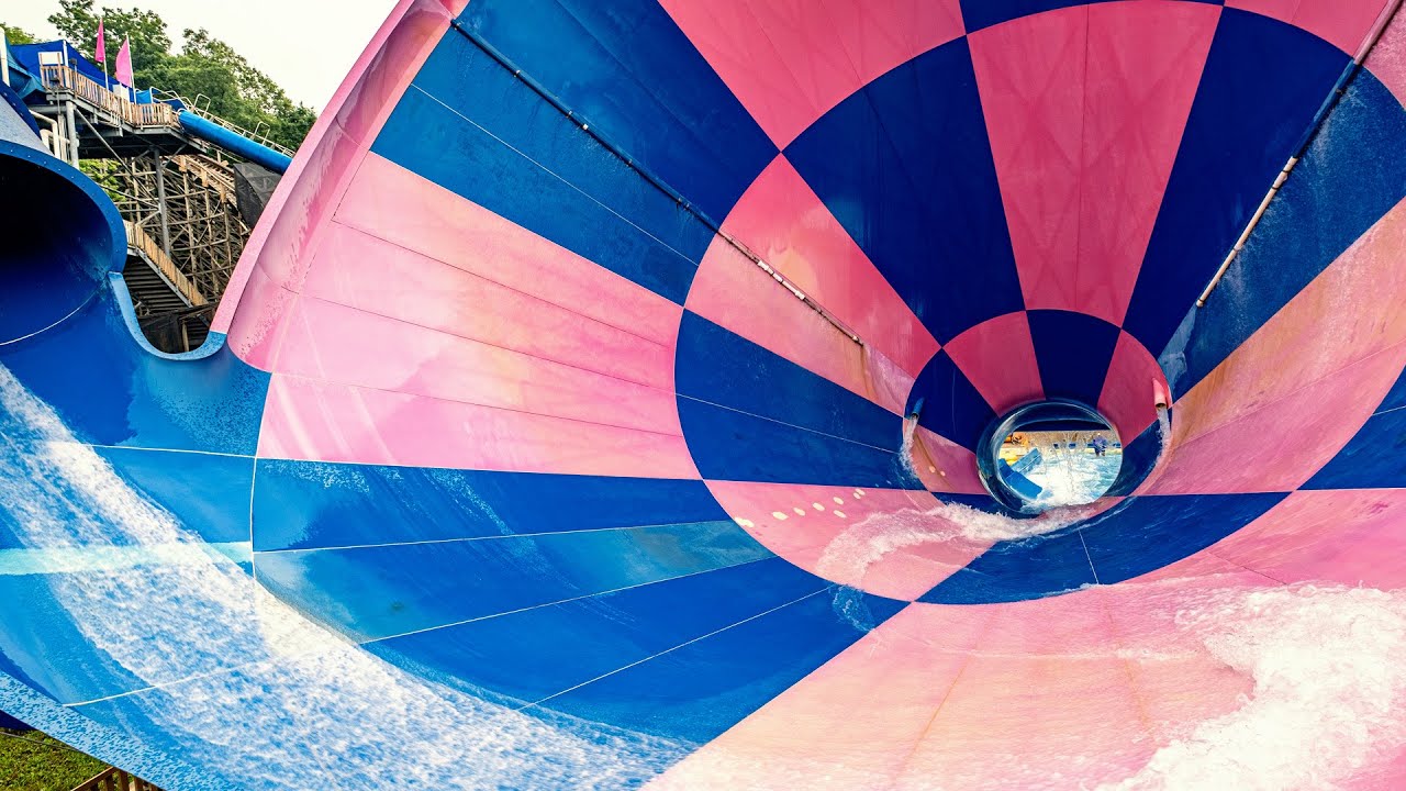 Zinga at Splashin' Safari POV | World's 1st Tornado Slide