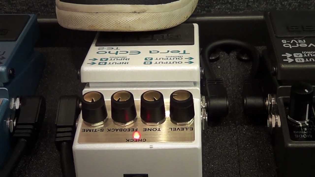 Boss TE-2 Tera Echo pedal - Freeze Function