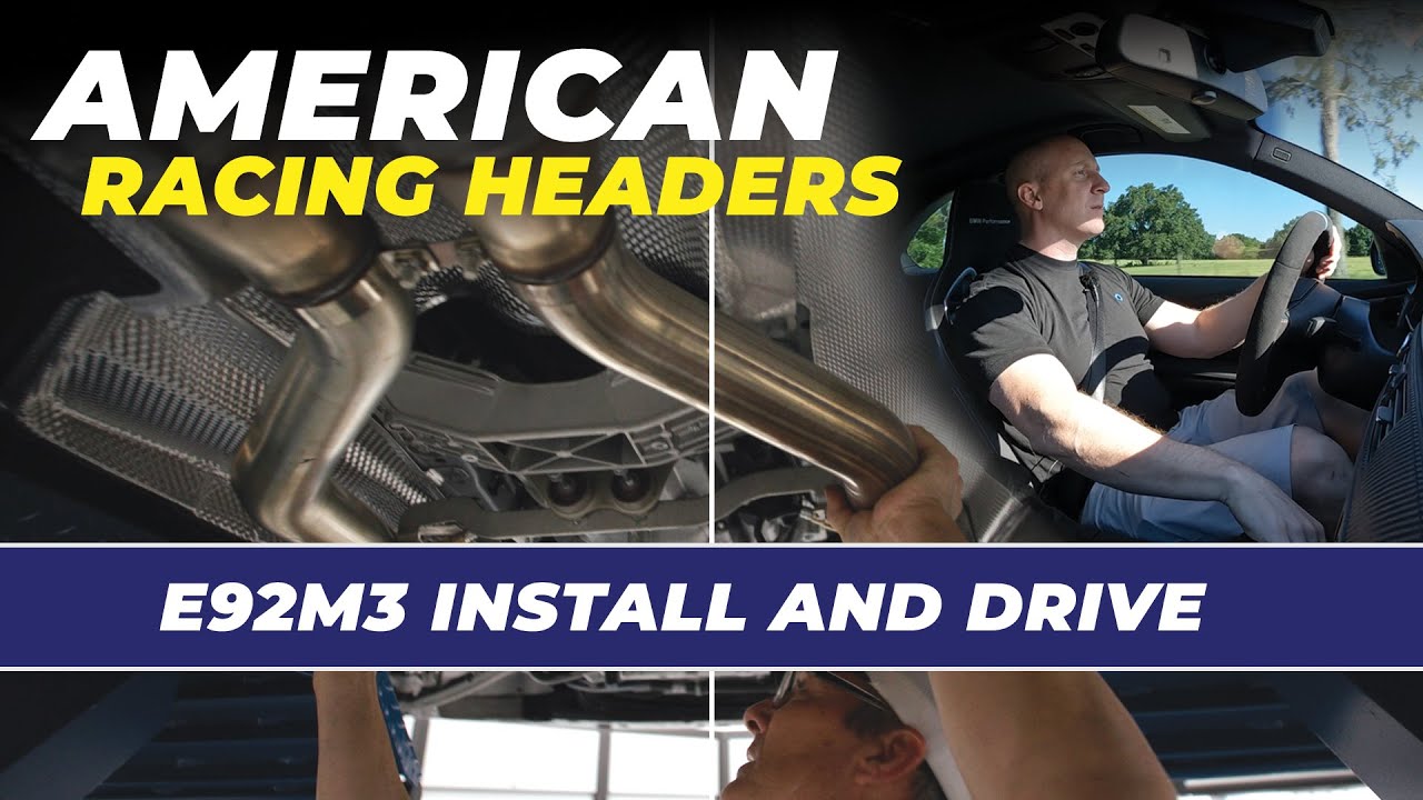 BMW E92 M3 American Racing Headers Install and Drive