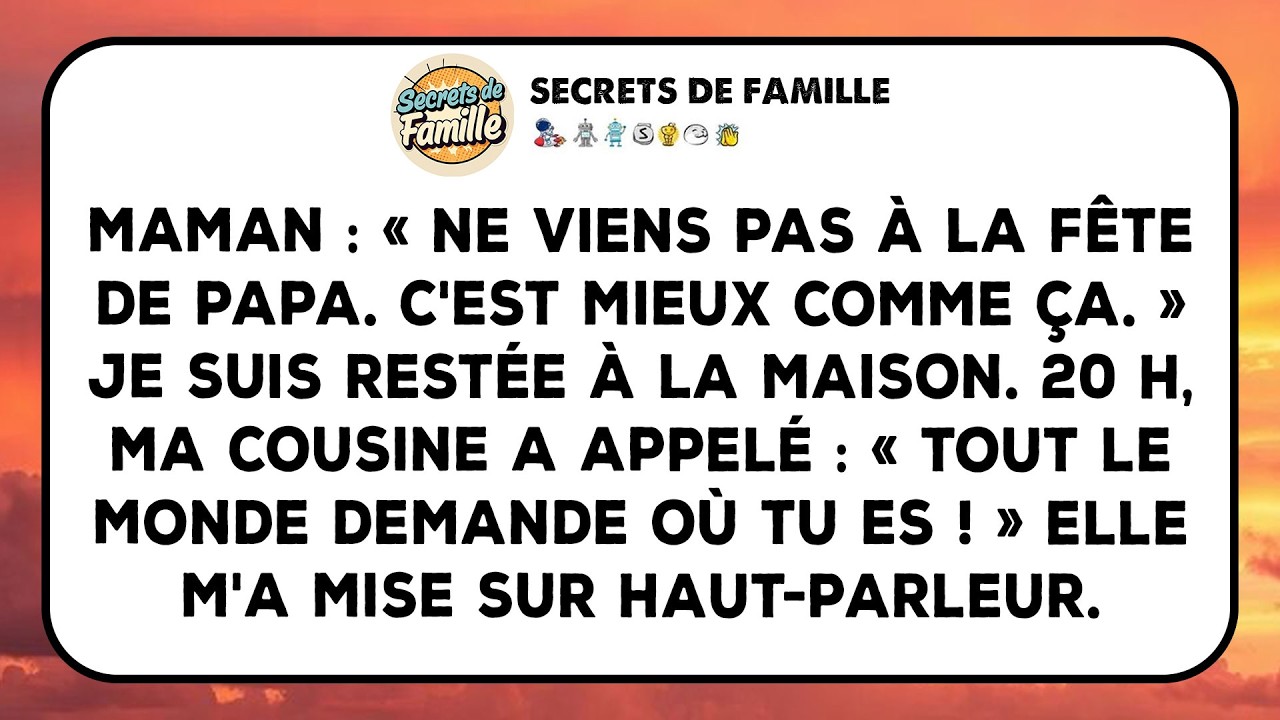 Mise À L'écart Par Ma Famille. Leurs Propres Invités Ont Demandé Pourquoi J'étais Absente.