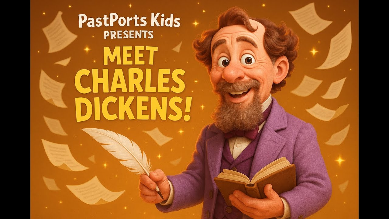 Meet Charles Dickens! 📚✨ | From Poor Boy to Famous Author! | PastPorts Kids