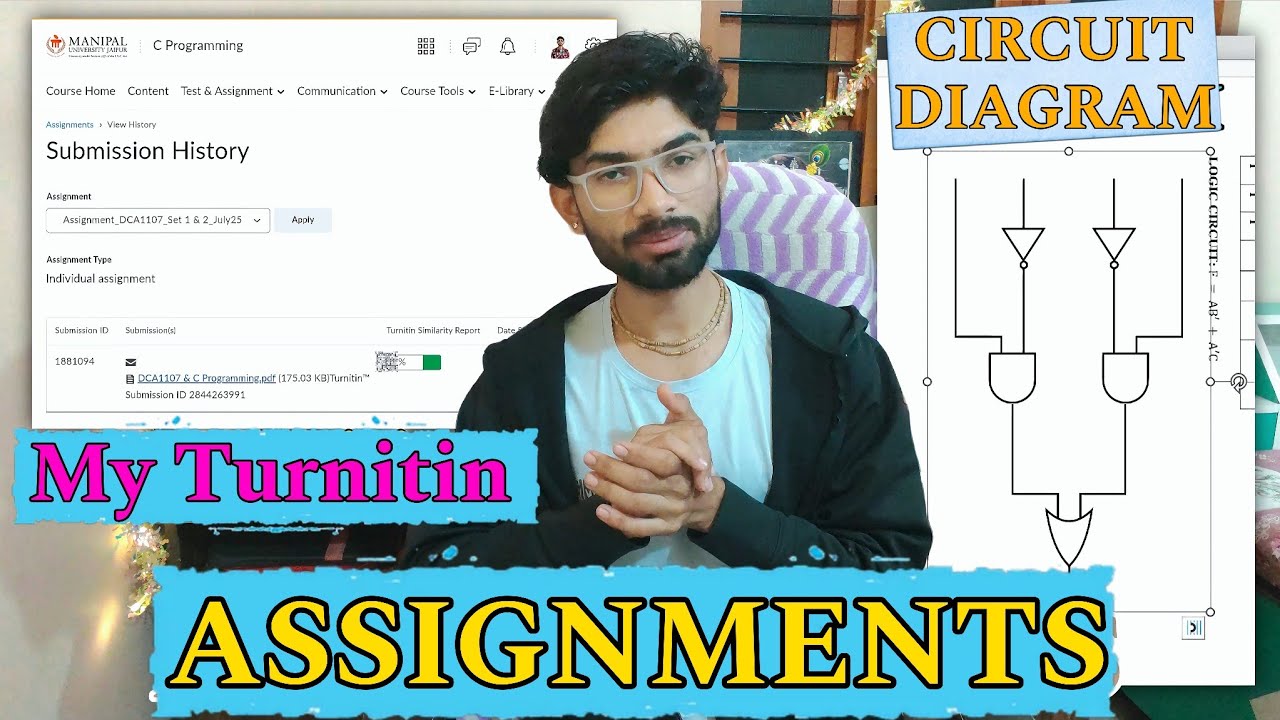 My Turnitin & Circuit Diagram - Manipal University Assignment