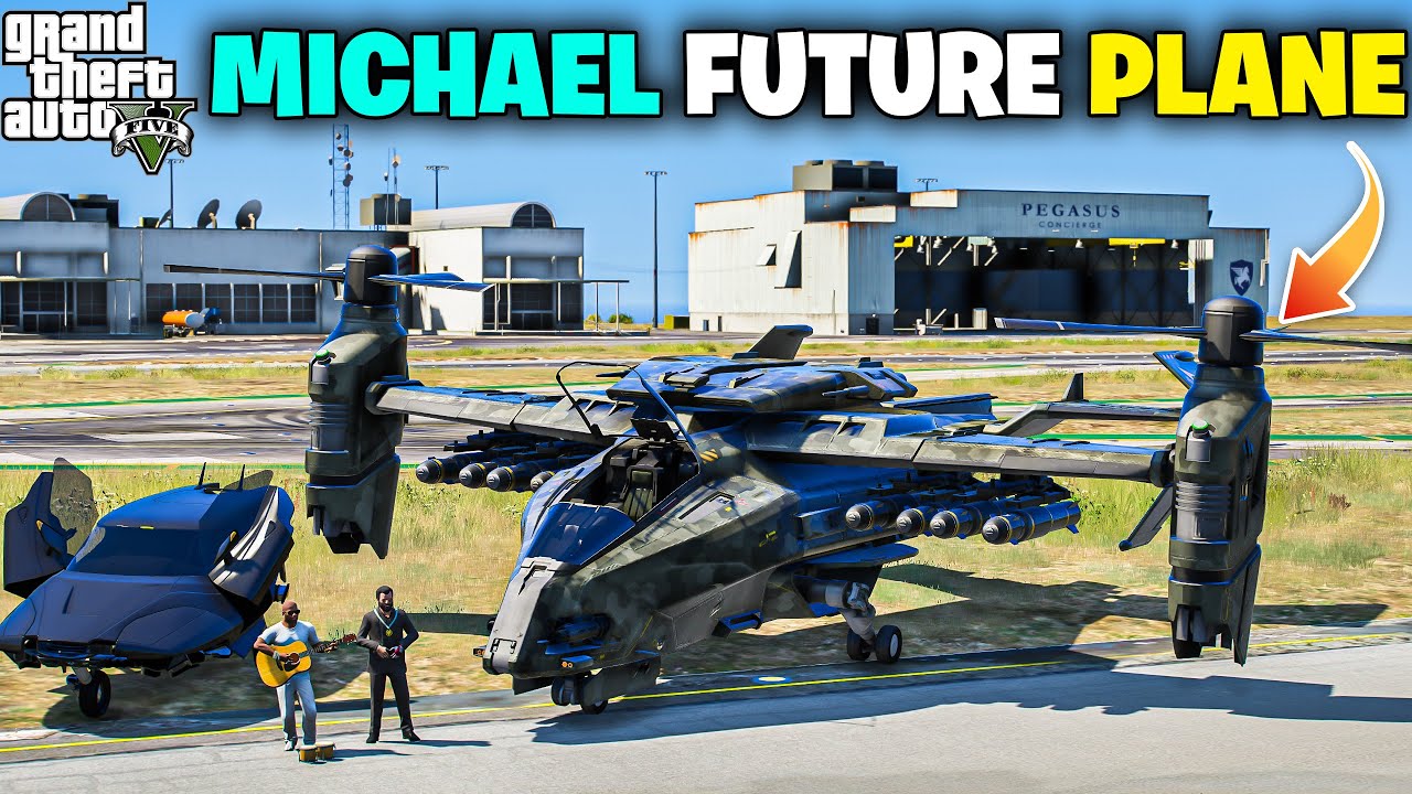 MICHAEL THE PRESIDENT NEW FUTURE FLYING CAR AND PLANE | GTA V GAMEPLAY #154  | TECHNO GAMERZ GTA 5