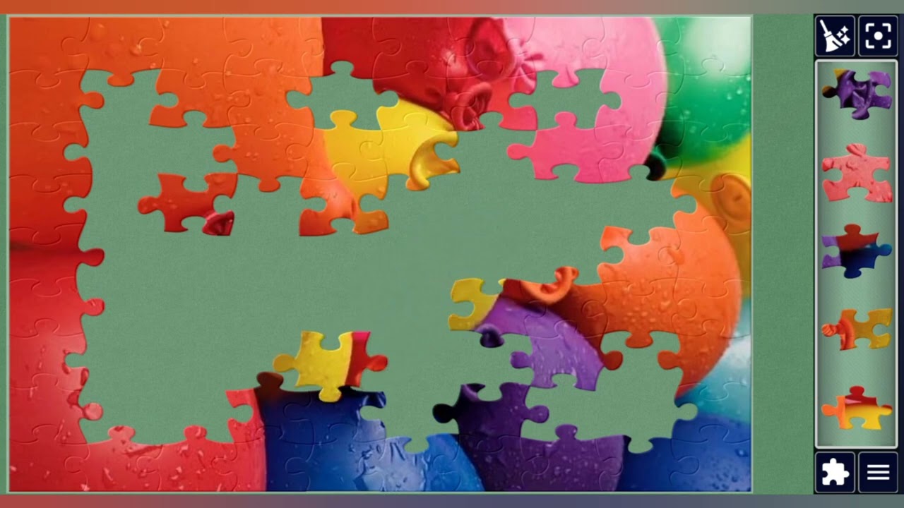 Colorful Water Balloons Fun 💧🎈🎉🧩 joyful jigsaw puzzle//@jigsawpuzzle45 