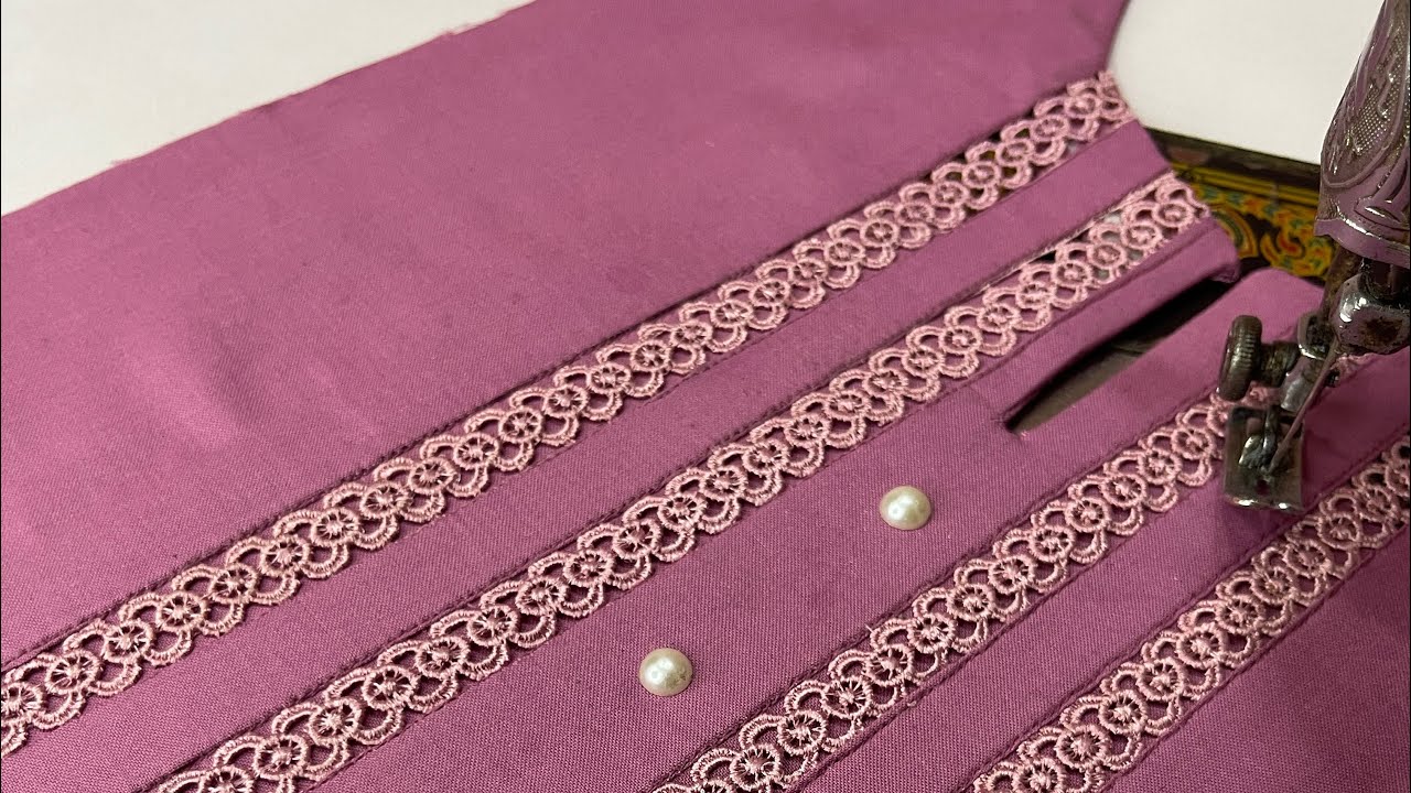 Interesting Sewing Ideas to Learn to Sew Professionally : Sewing Tips || Neck Design with joint Lace