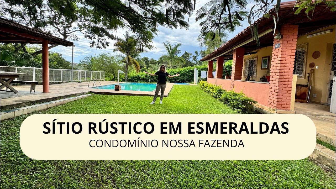 🚀VENDIDO🚀  |  SÍTIO RÚSTICO COM PISCINA | ESMERALDAS / MG | CONDOMÍNIO NOSSA FAZENDA