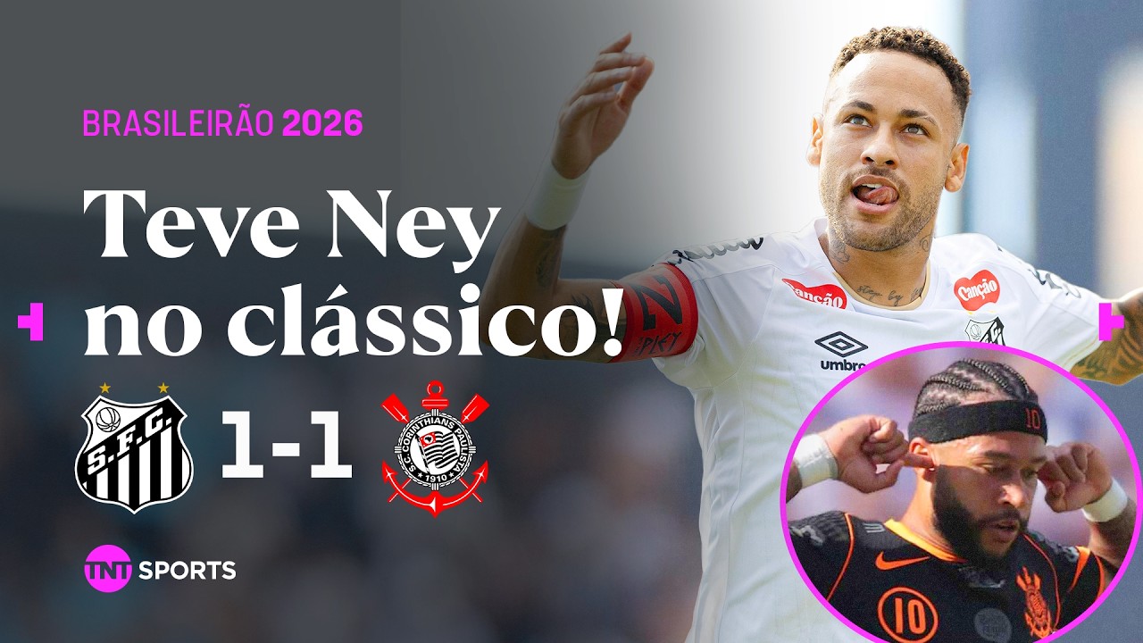 MEMPHIS MARCA GOLA&Ccedil;O, MAS GABIGOL EMPATA AP&Oacute;S ERRO BIZARRO DE ZAGUEIRO - SANTOS 1X1 CORINTHIANS erra