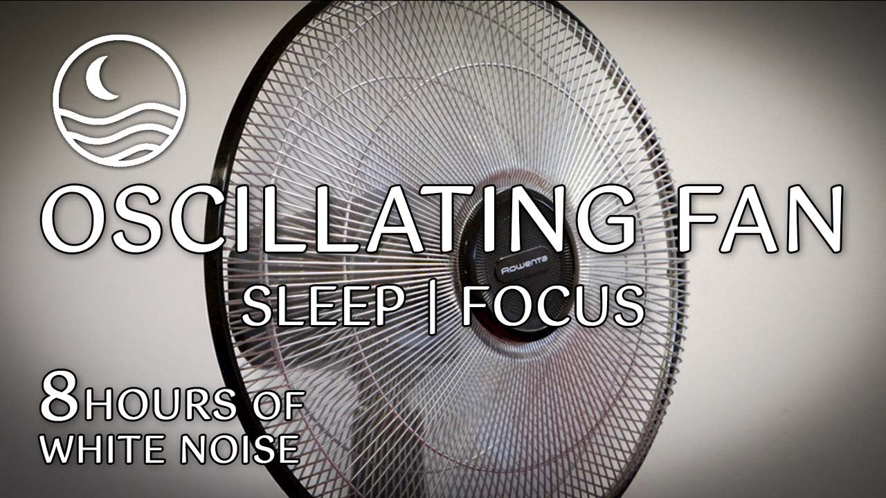 🌀 Oscillating Standing Fan White Noise | 8 Hours for Sleep, Focus & Relaxation