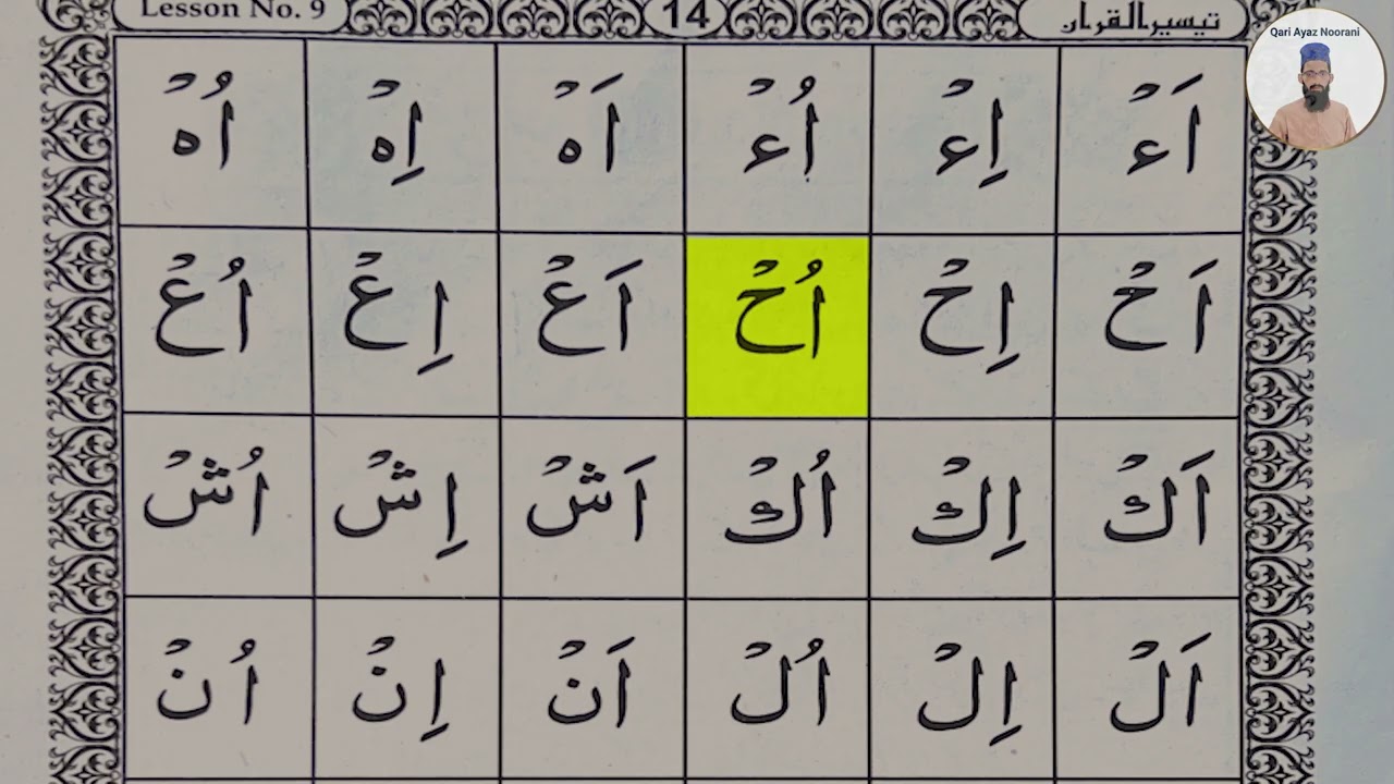 Lesson 9 Part 2 | Jazm & Saakin practice | Learn Quran With Tajweed  | Taisir ul Quran | Qari Ayaz