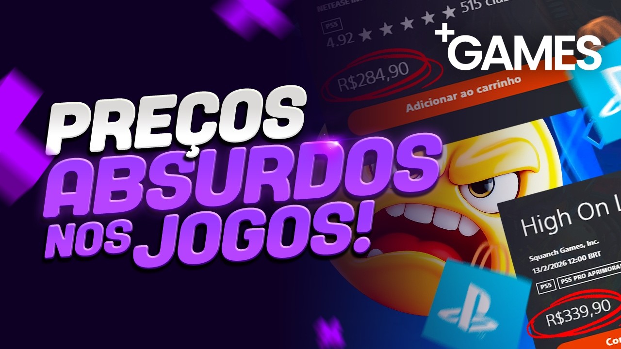 PUTZ! PLAYSTATION PASSOU DOS LIMITES nos PRE&Ccedil;OS dos JOGOS!