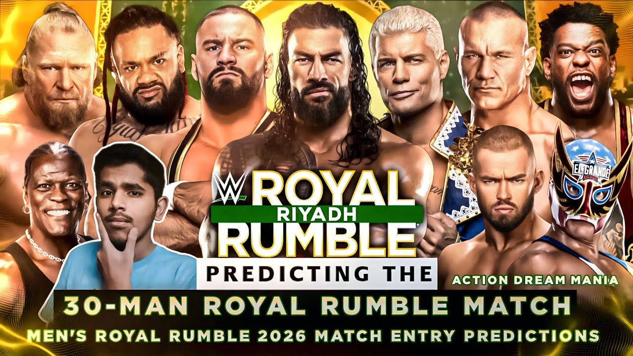 WWE Royal Rumble 2026 Men's Entry Predictions | 30-Man Royal Rumble Match (v2) | Action Dream Mania