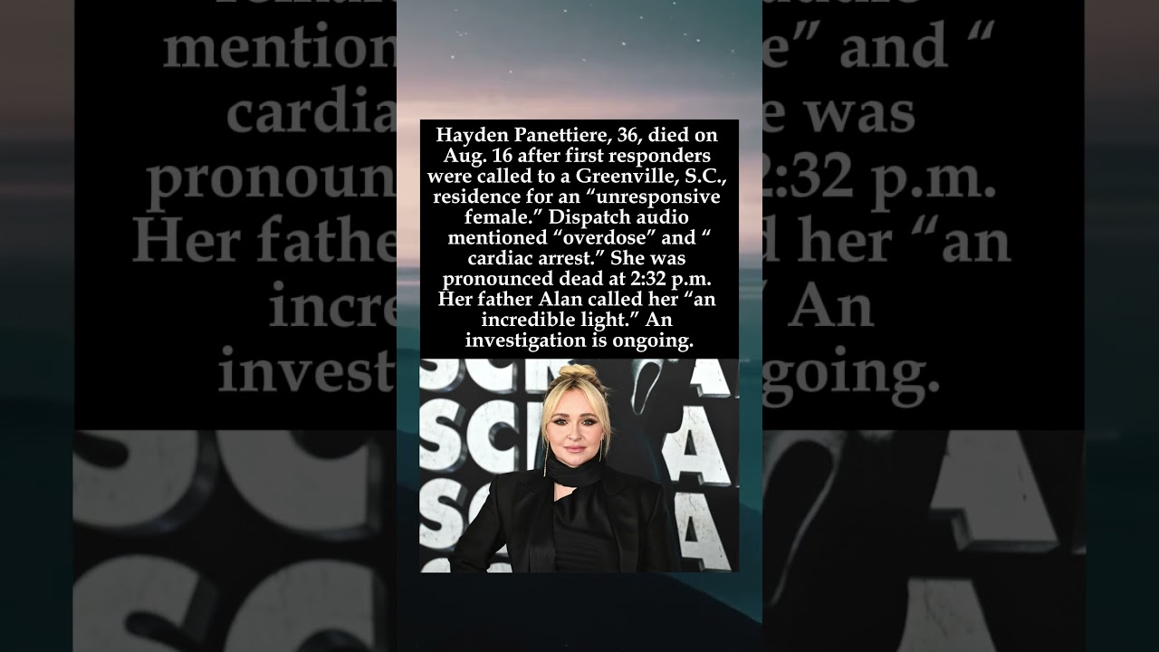 Hayden Panettiere Died at 36 from Apparent Overdose  #HaydenPanettiere #RIPHayden #Overdose #Heroes