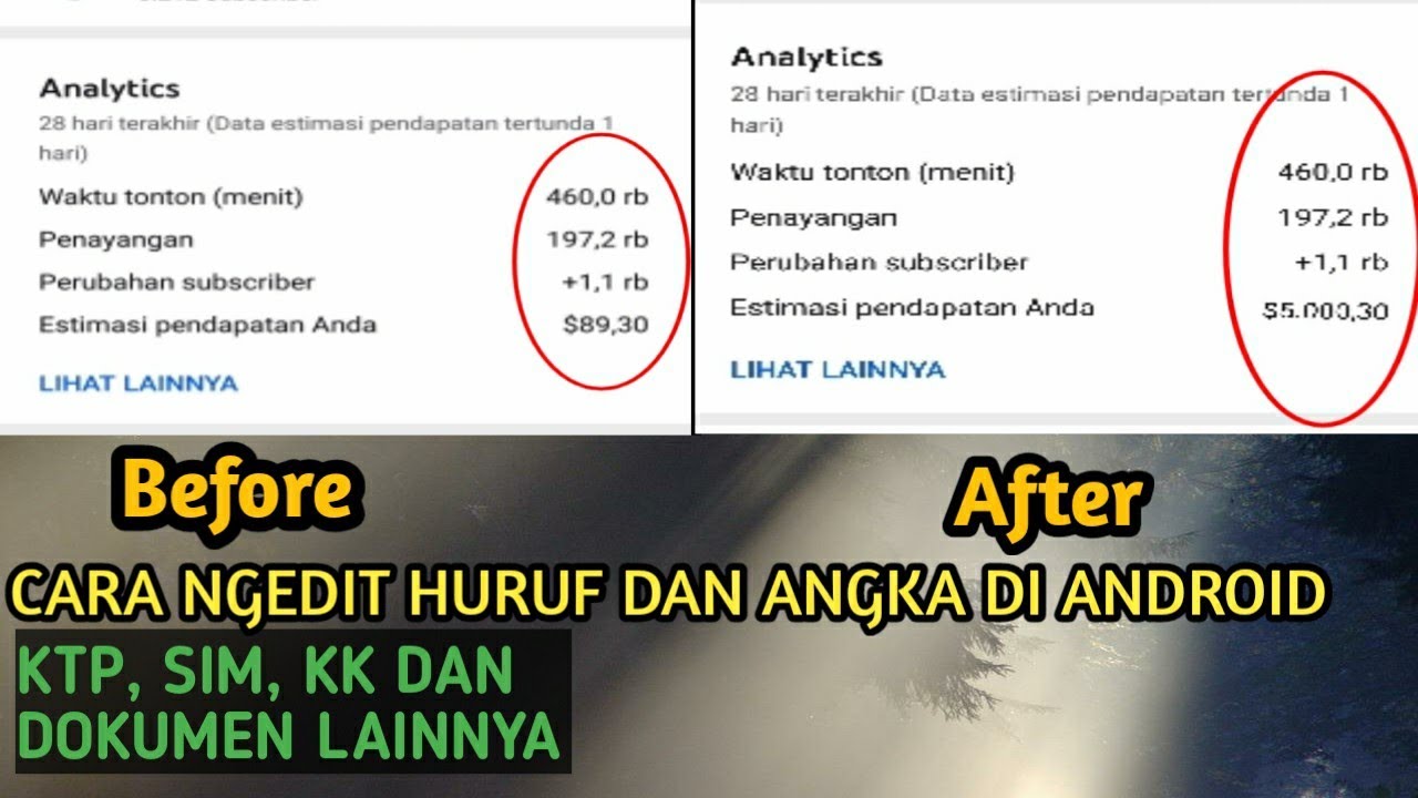 Cara Mengedit Huruf Atau Angka di Android
