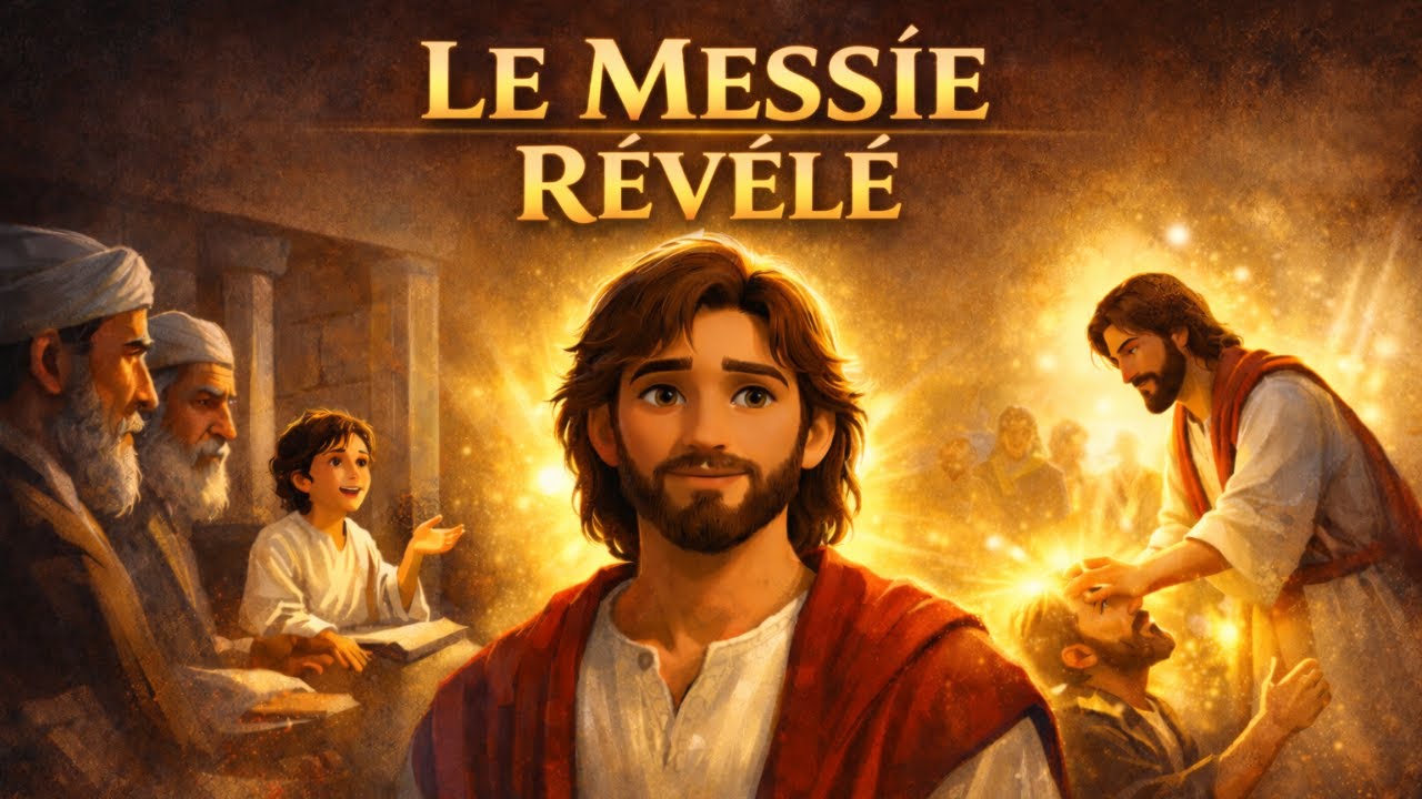 Jésus le Messie : Ses premières années et ses premiers miracles (style Pixar).
