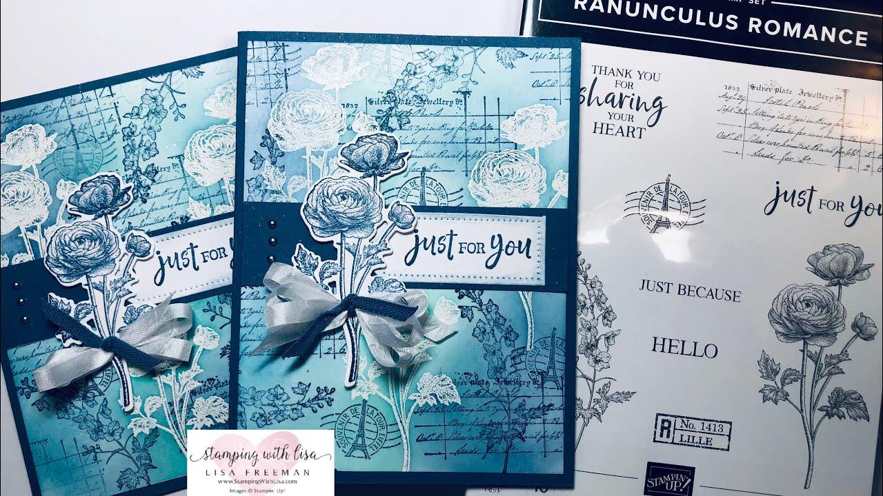 Tips for Emboss Resist Technique with Ranunculus Romance from Stampin Up!