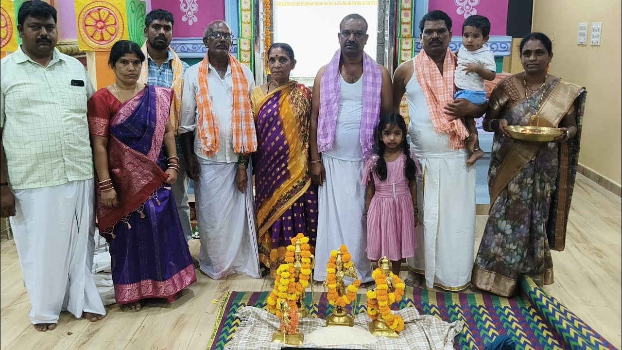 నారాయణ పల్లి నూతన విగ్రహావిష్కరణ - విగ్రహాలు తీసుకొని రావడం....