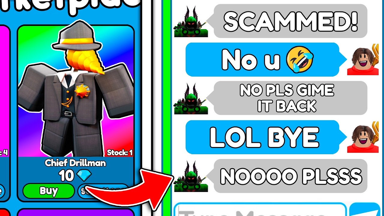 I SCAMMED a SCAMMER for GODLY CHIEF DRILLMAN in Toilet Tower Defense
