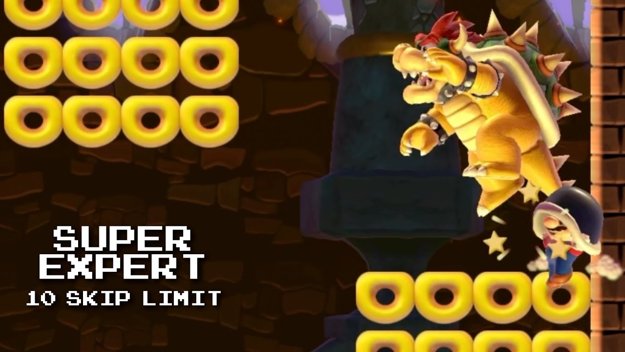 Super Expert 10 Skips: Giving Bowser a Boost (Mario Maker 2, Switch 2)