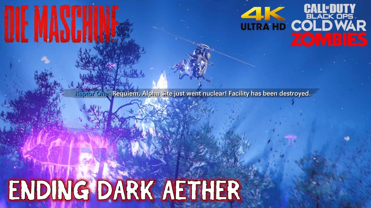 DIE MASCHINE EASTER EGGS: Easter Egg Ending Cutscene Dark Aether Mode (4K)