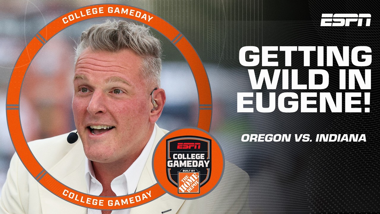 Pat McAfee gets Oregon Ducks RILED UP 👏 'DUCK the Hoosiers!' 🗣️ | College GameDay