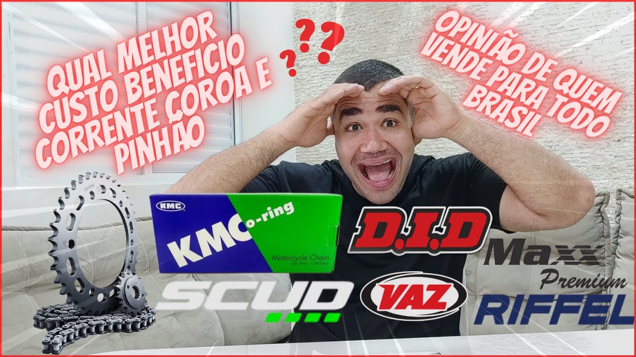 Pague Barato Ande Muito Kit Rela&ccedil;&atilde;o Transmiss&atilde;o Corrente De Moto Melhor Custo Beneficio!