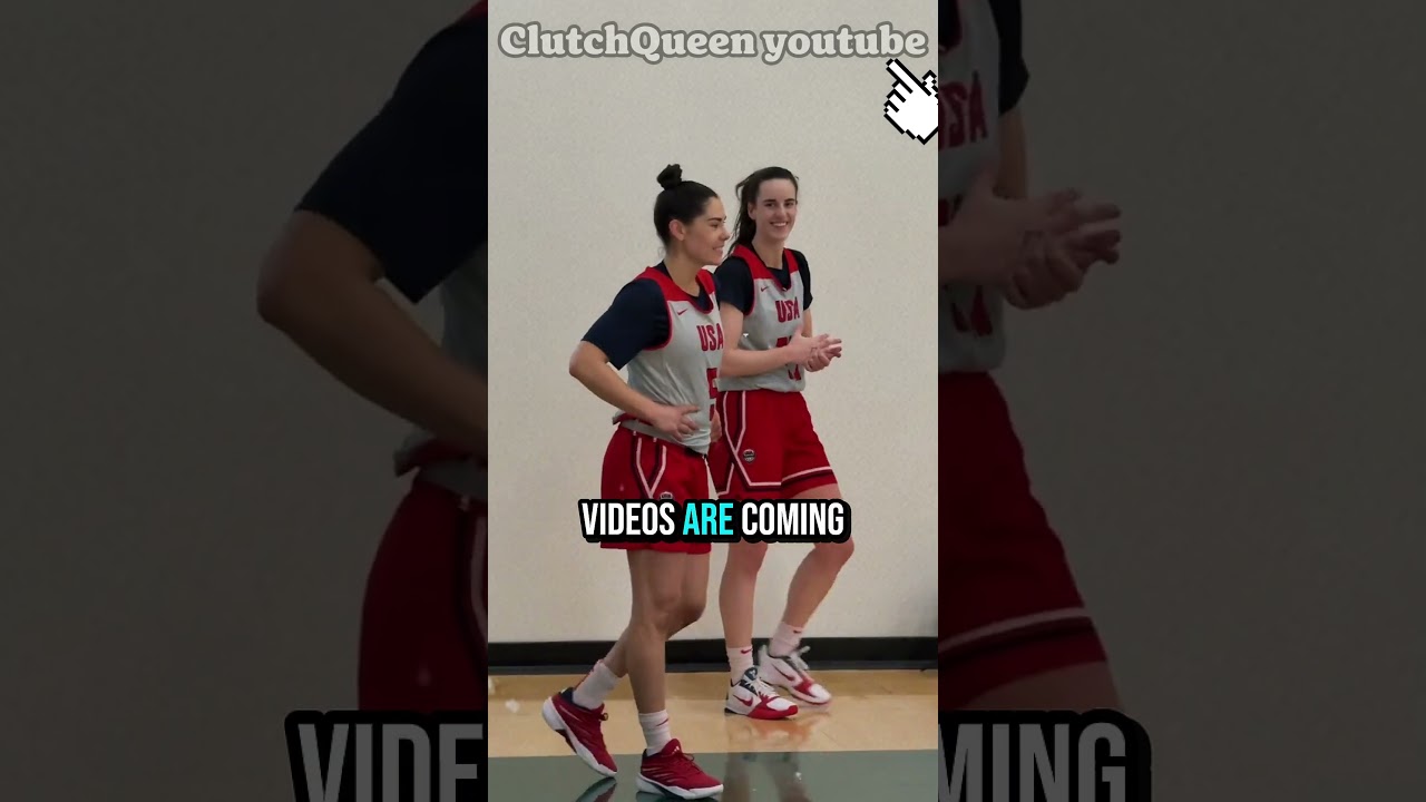 Кейтлин Кларк и Келси Плам делятся забавными моментами.