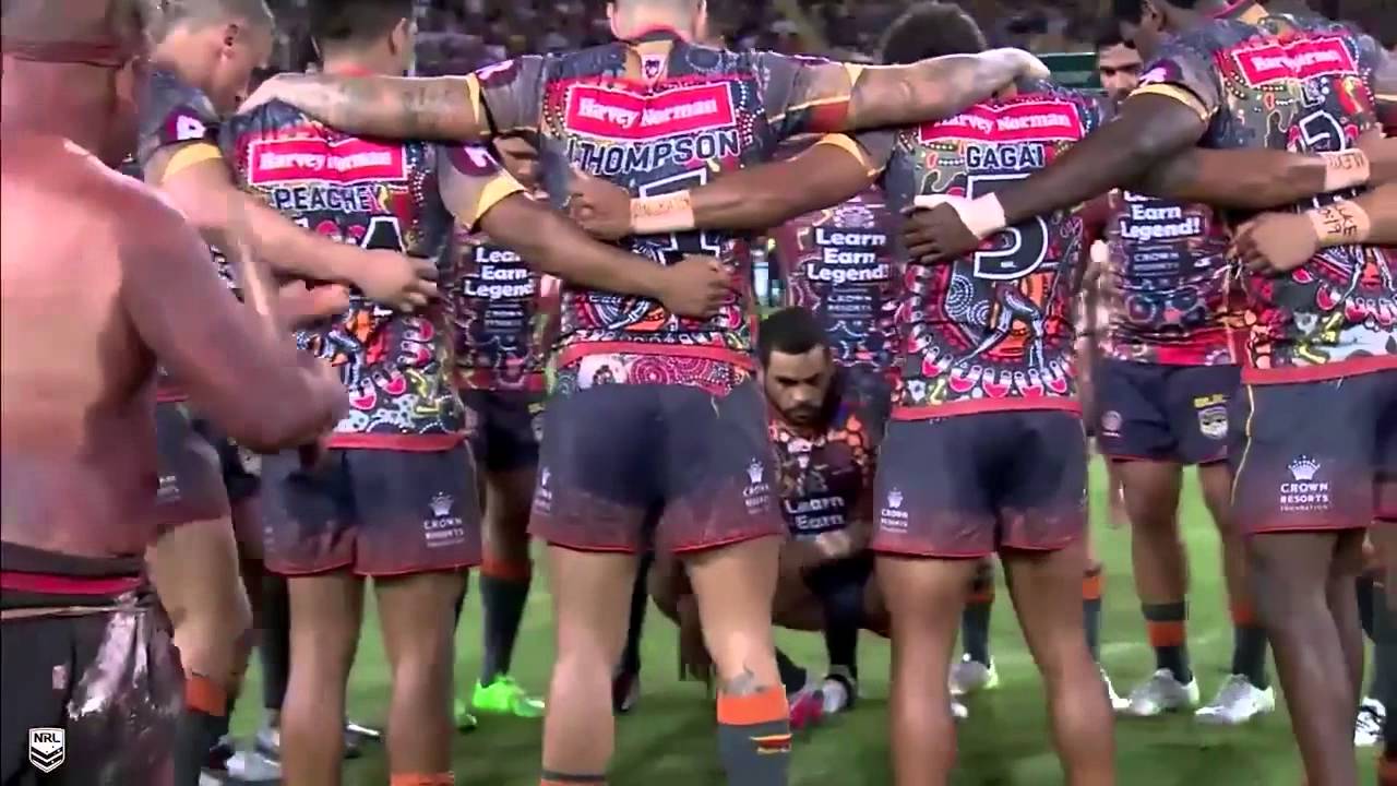 Indigenous War Cry led by Greg Inglis