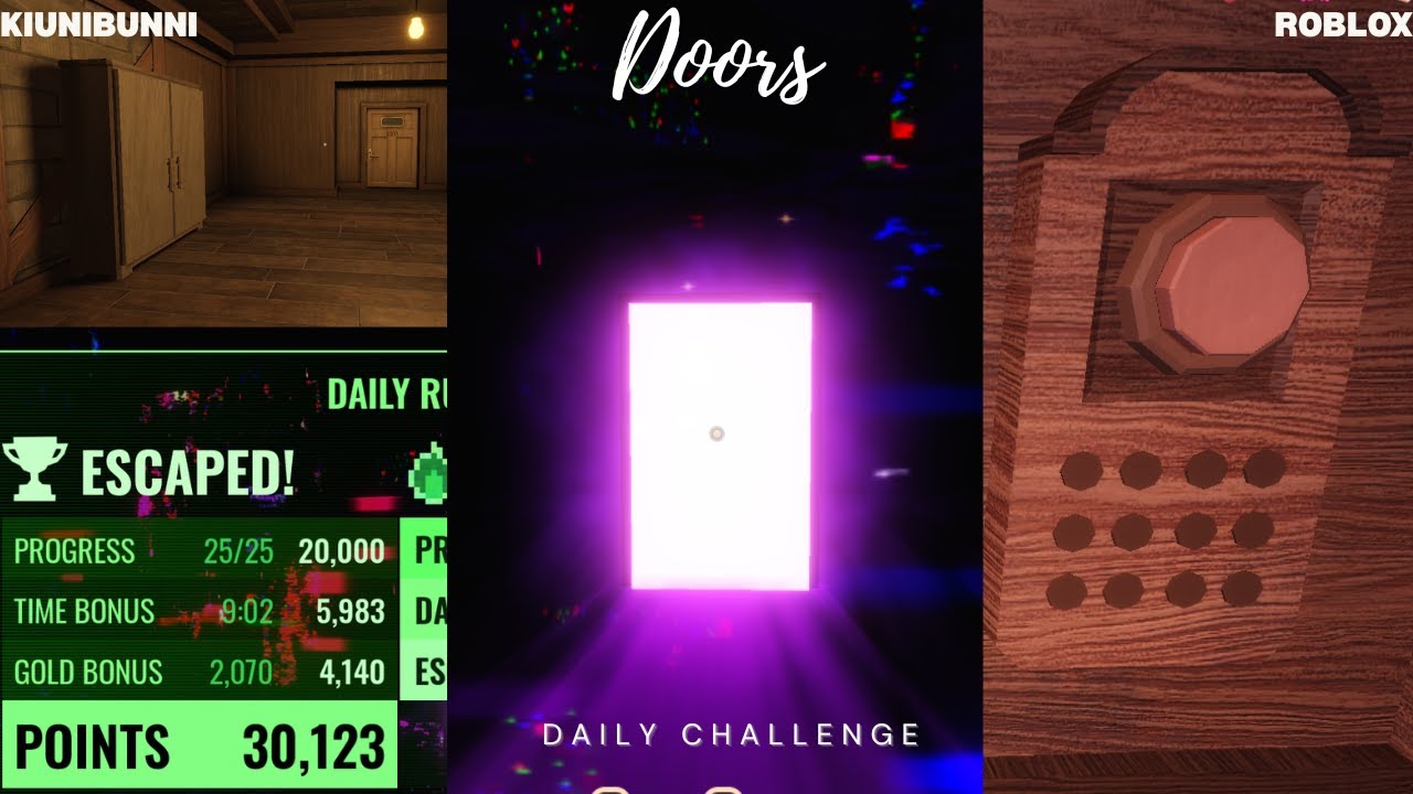 🚪 Doors Daily Run Challenge 🔦 | KiuniBunni 🐇