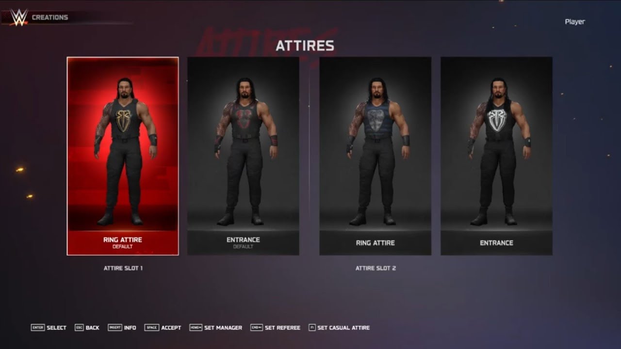 WWE 2K25 | Roman Reigns (the big dog) attires (offline)