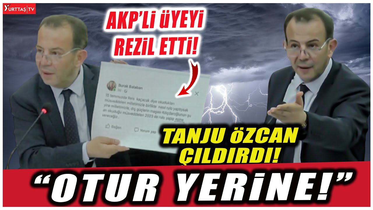 Belediye'de 'kadın' tartışması! Tanju Özcan AKP'li üyeyi rezil etti ortalık karıştı! 