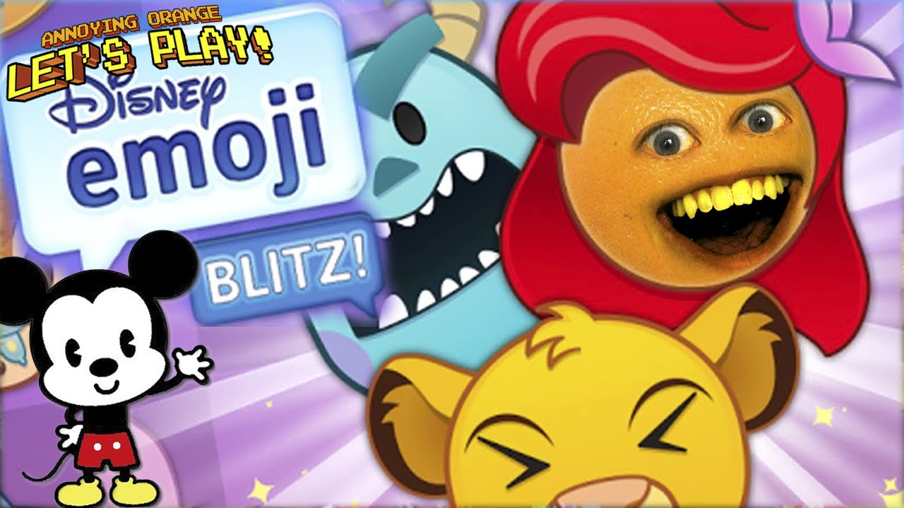 Раздражающие оранжевые игры — Disney Emoji Blitz