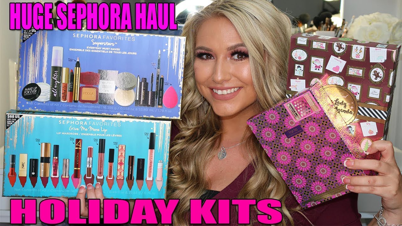 HUGE SEPHORA HAUL- HOLIDAY KITS 2017 AND MORE!