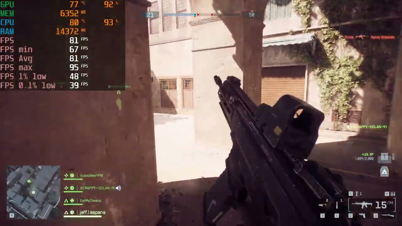RX 5700 XT + Ryzen 5 5500  -  Battlefield 6   (Open Beta)   [Weekend #2]  -  1080p Medium Settings