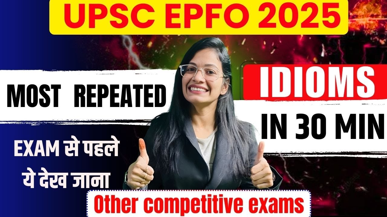 Most Repeated  idioms & phrases Vocabulary Words for All Government Exam |English by Aparna Ma'am