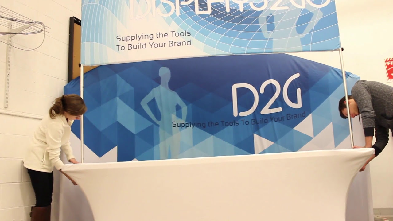 Trade Show Banners and Backdrops Set Up | Product Assembly | Displays2go&reg;