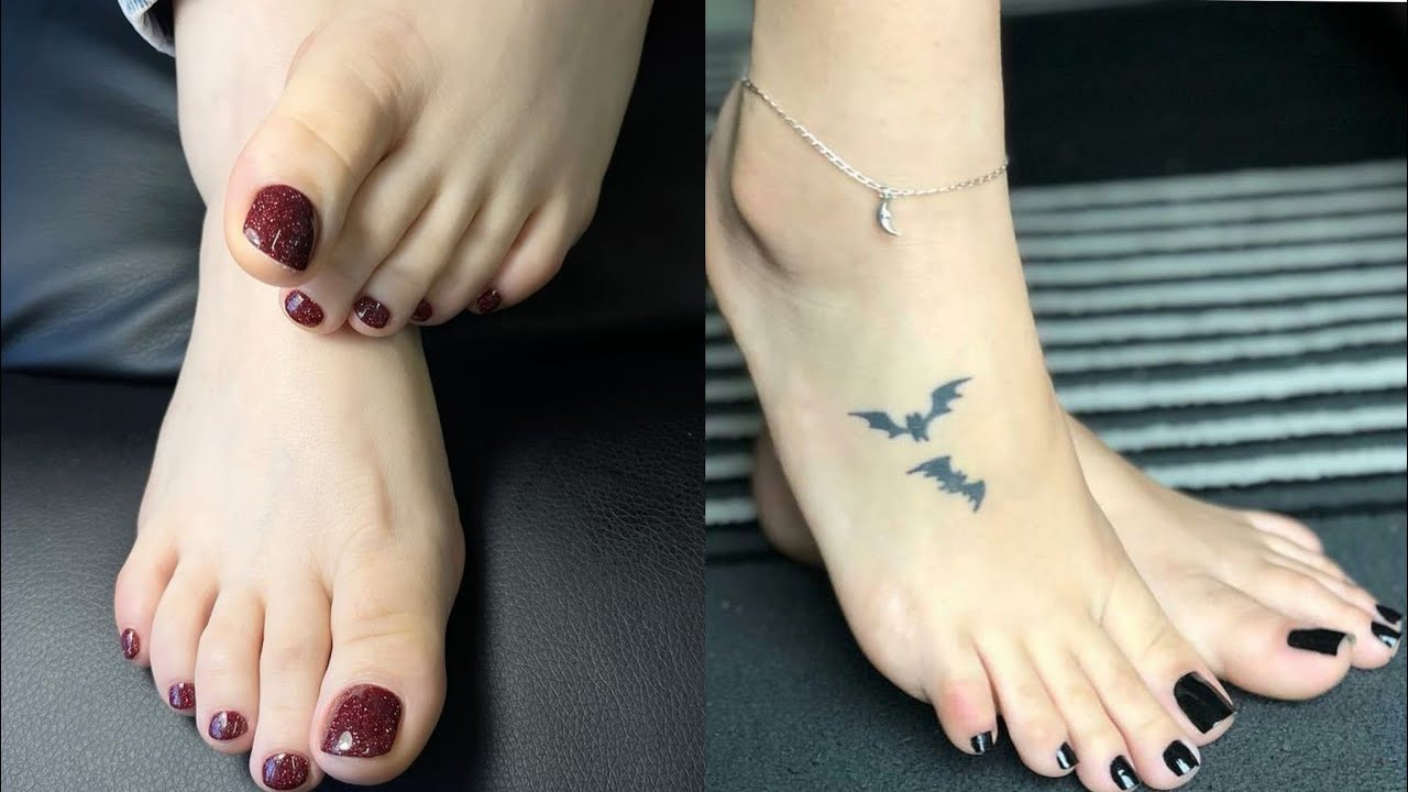 Solid shiny and bold toe nails color design ideas💡// Latest and elegant pedicures for ladies of 2024
