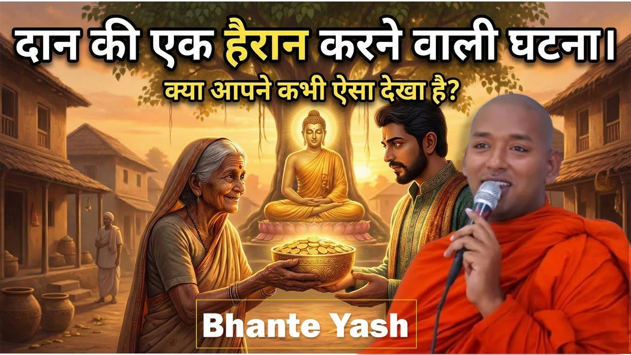 दान की एक हैरान करने वाली घटना। दान के ऊपर श्रद्धा लेकिन ग्यान नहीं। Bhante Yash