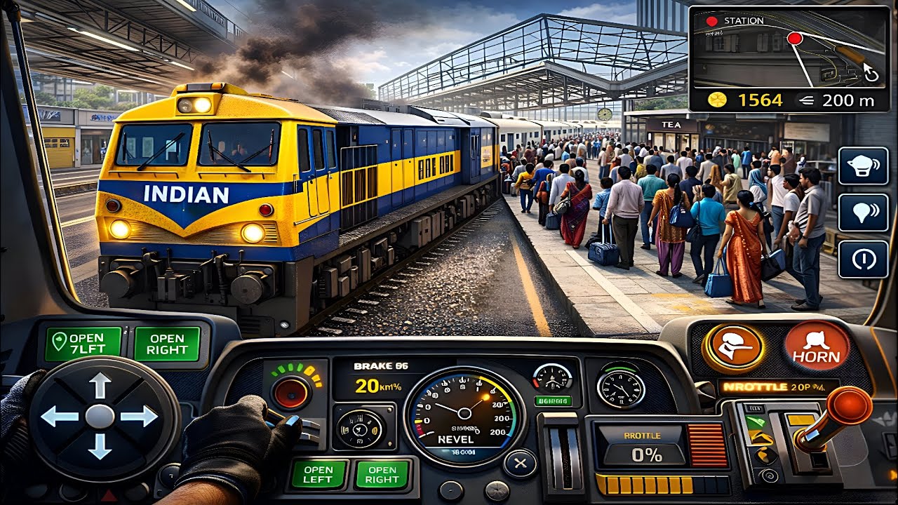 Welcome to City Train Game: Driving Games. It’s time to transport passengers - Android Gameplay