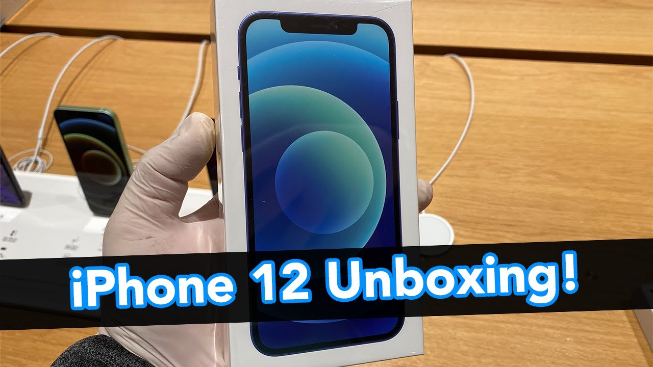 Unboxing the Blue iPhone 12!