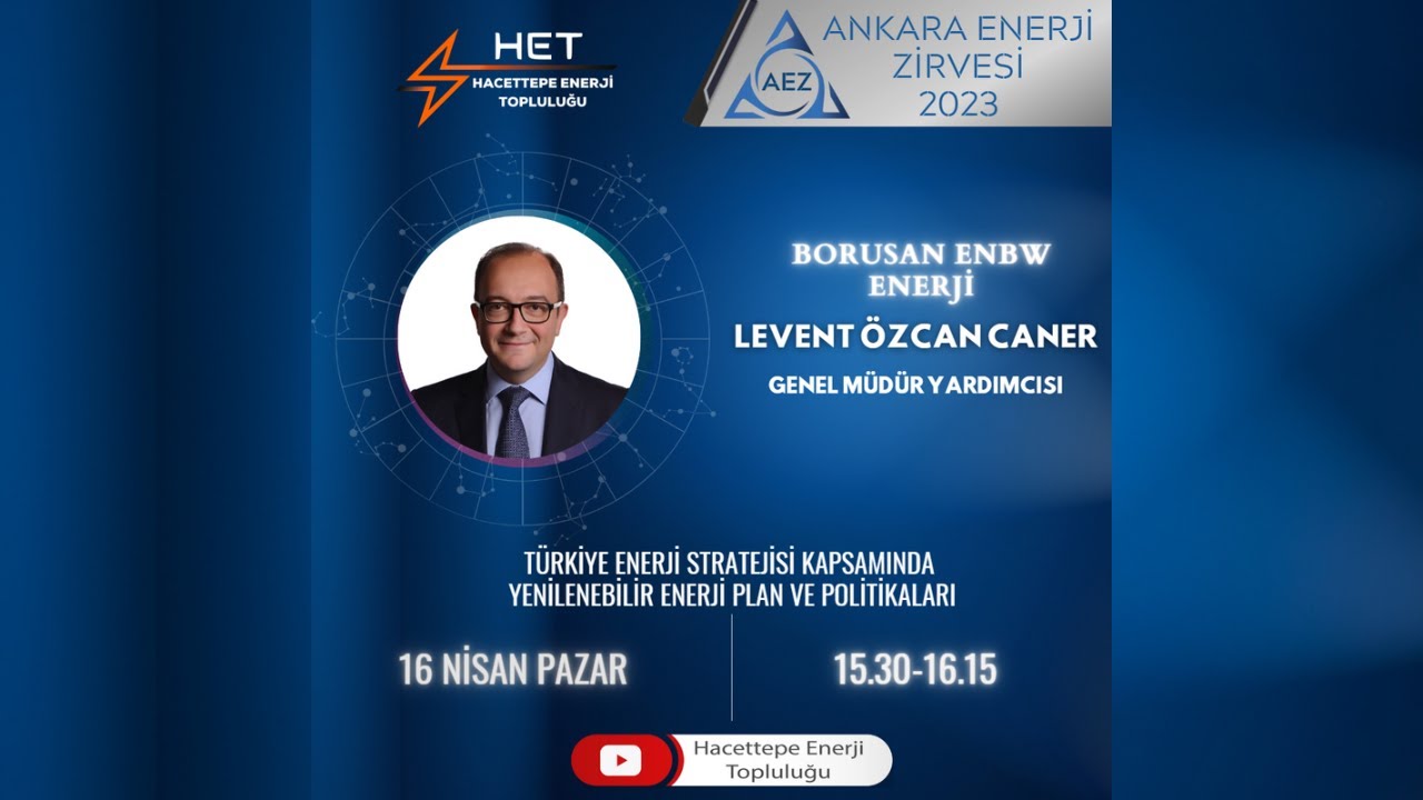 Ankara Enerji Zirvesi 2023 | Levent Özcan Caner | Borusan EnBW Enerji