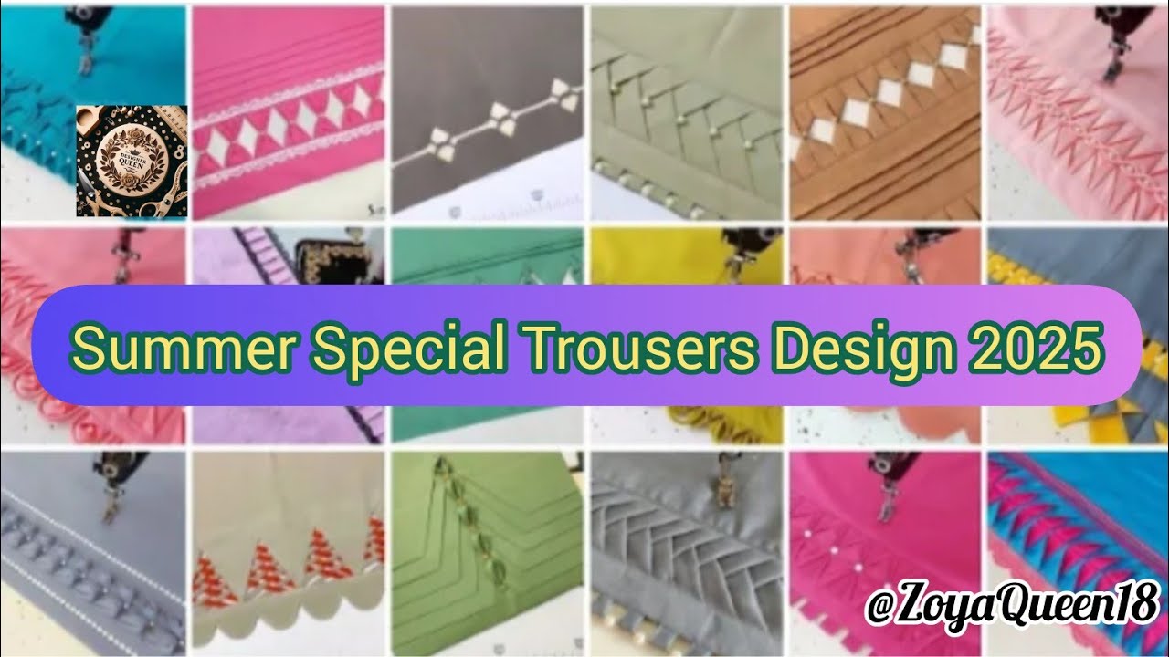 Summer Special Trousers Design 2025/Trouser Design 2025/Shalwar Design/Capri Design Poncha Design.