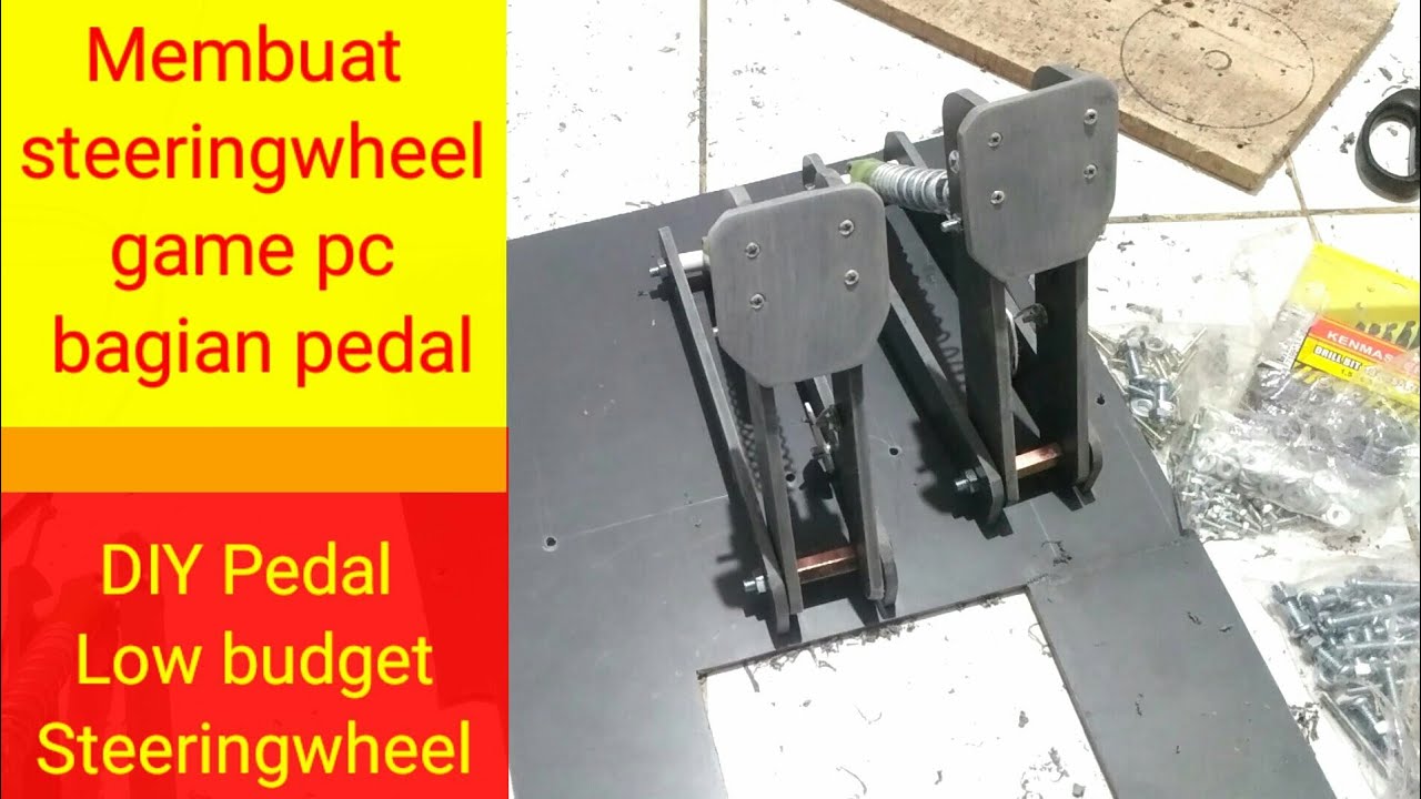 Cara membuat pedal steeringwheel game PC // DIY pedal steeringwheel low bugdet