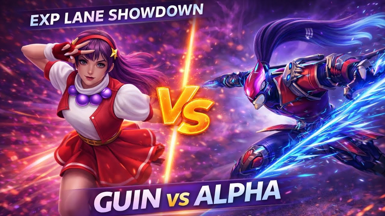 Guinevere vs Alpha EXP Lane! Duel Panas 1v1 Sampai Late Game